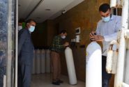 اهدا ۵۰ کپسول اکسیژن چهل کیلویی به بیمارستان های کرونایی استان