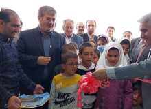 افتتاح مدرسه ۶ کلاسه امید ایران در روستای تنگسدون دنا با دستان دانش آموزان