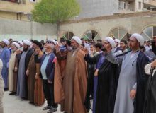 تجمع طلاب و روحانیون شهرستان بویراحمد در حمایت از پاسخ موشکی سپاه به رژیم غاصب صهیونیستی+تصاویر